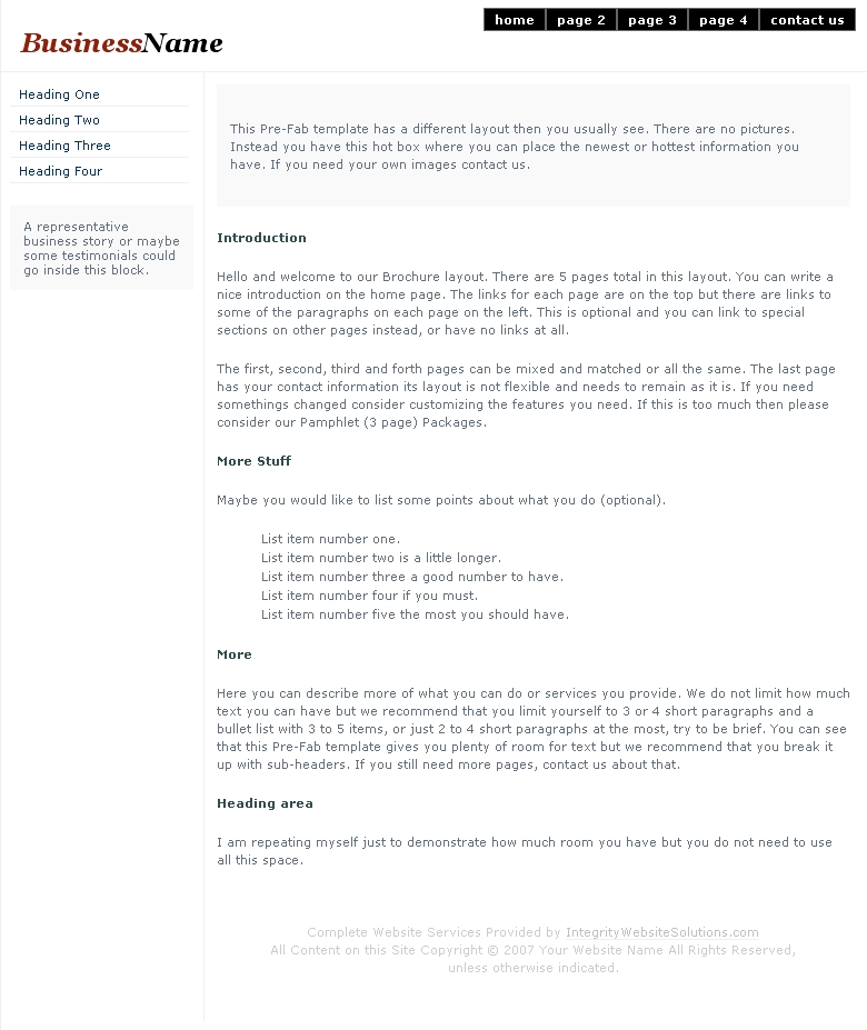 BR01016 Index